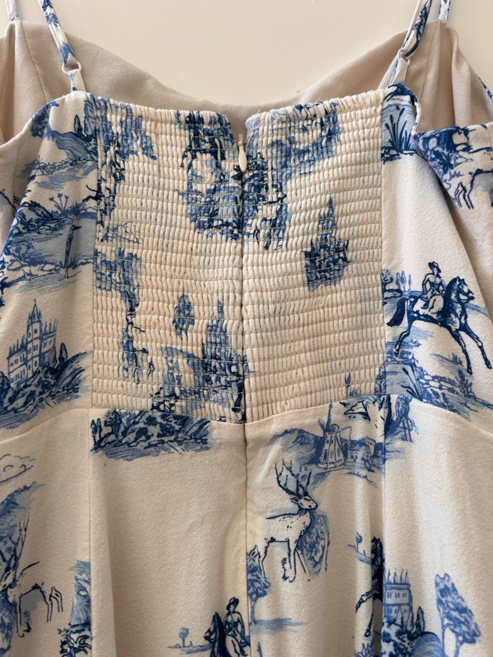 ARITZIA SUNDAY BEST Victorian Toile Printed Mini Dress. Equestrian. Horses. Euro - Picture 5 of 10